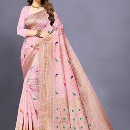 KALINI Floral Zari  Banarasi Saree-image-49