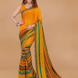moda rapido ANAND SAREES Abstract Printed Saree-picture-34