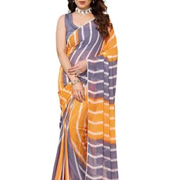 ROOP SUNDARI SAREES Leheriya Printed Pure Georgette Ready to Wear Saree-picture-12