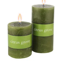 Perenne Design Green Lemon & Lime Aroma Pillar Candle-picture-27