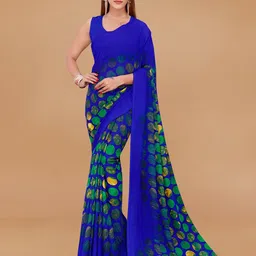 moda rapido ANAND SAREES Polka Dot Printed Saree-picture-20