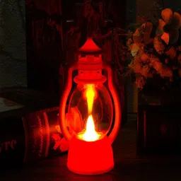 Kuber Industries Red Hanging Lantern Pillar Candles-picture-25