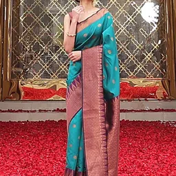 Om Shantam Sarees Woven Design Zari Narayan Peth Saree-picture-24