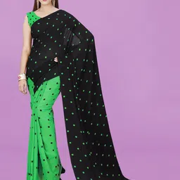 moda rapido ANAND SAREES Polka Dot Printed Saree-picture-36