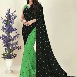 moda rapido ANAND SAREES Polka Dot Saree-picture-14