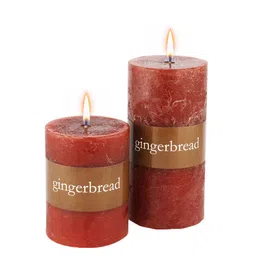 Perenne Design Brown Gingerbread Scented Pillar Candle-picture-17