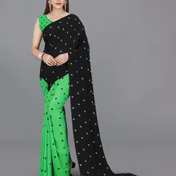moda rapido ANAND SAREES Polka Dot Printed Saree-picture-35