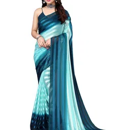 moda rapido ANAND SAREES Striped Satin Saree-picture-23