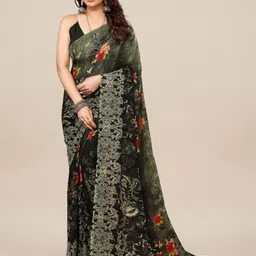 moda rapido ANAND SAREES Floral Printed Saree-picture-14