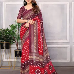 ANAND SAREES Bandhani Ethnic Motifs Printed Saree-image-49
