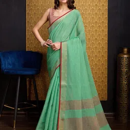 VASTRA-THE FACTORY STORE Woven Design Zari Saree-image-33