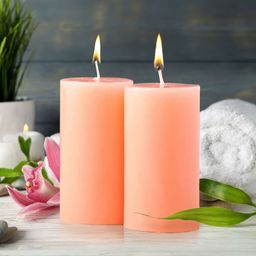 Iris 2 Pieces Pomogranate Fragrance Pillar Candles 160 grams each-picture-25