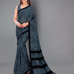 moda rapido ANAND SAREES Abstract Printed Georgette Saree-picture-33