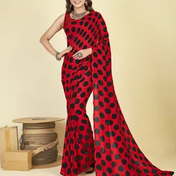ANAND SAREES Polka Dot Printed Saree-image-18