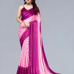 moda rapido ANAND SAREES Striped Satin Saree-picture-21