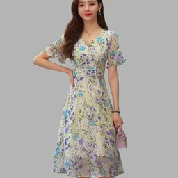 JC Collection Multicoloured Floral Dress-image-86