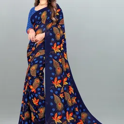 moda rapido ANAND SAREES Floral Printed Saree-picture-14