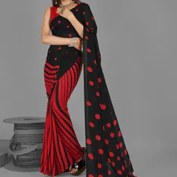 moda rapido ANAND SAREES Polka Dot Printed Saree-picture-37