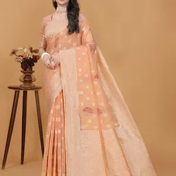 RUDIT CREATION Zari Woven Ethnic Motifs Saree-image-31