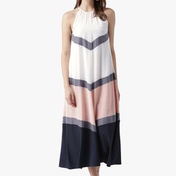 DODO & MOA Shoulder Straps Colourblocked Maxi Dress-picture-39