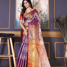 jayant creation Ethnic Motifs Woven Design Zari Kanjeevaram Saree-picture-47