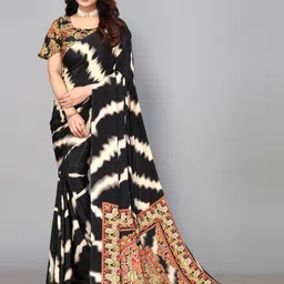 FABMORA Leheriya Pure Crepe Saree-picture-4