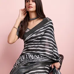Rekha Maniyar Leheriya Zari  Saree-image-93