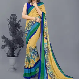 moda rapido ANAND SAREES Printed Saree With Blouse Piece-picture-26