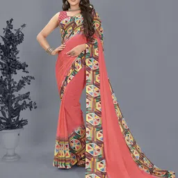 ANAND SAREES Geometric Printed Saree-image-87