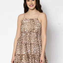 fuchsia PRETTY LOVING THING Printed Fit and Flare Mini Dress-picture-18