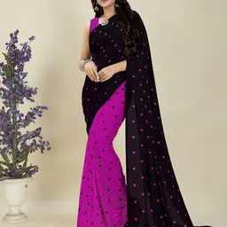 moda rapido ANAND SAREES Polka Dot Saree-picture-17