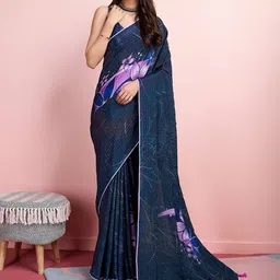 Rekha Maniyar Floral Printed Sequinned Saree-image-81