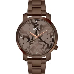 Helix Women Printed Dial & Stainless Steel Bracelet Style Straps Analogue Watch TW032HL42-image-32