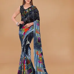 moda rapido ANAND SAREES Ethnic Motifs Printed Saree-picture-22