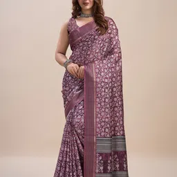 Ishin Floral Silk Blend Saree-image-46