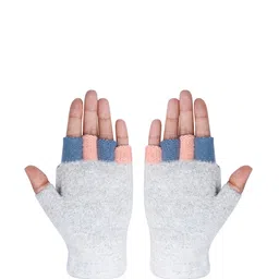 LOOM LEGACY Winter Acrylic Half Finger Hand Gloves-image-61