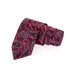 PELUCHE Men Maroon & White Woven Design Broad Tie-picture-45