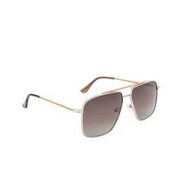 OPIUM Men Brown Lens & Silver-Toned Rectangle Sunglasses with Polarised Lens OP-1917-C03-picture-36
