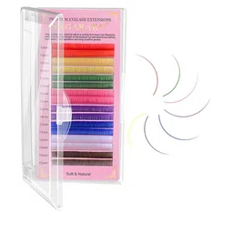 NAGARAKU Multi-Coloured Rainbow False Eyelash Extensions - Curl D 9/0.10-picture-21