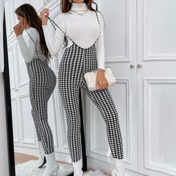 TANDUL Skinny Fit Ankle Length Dungaree With Top-picture-17