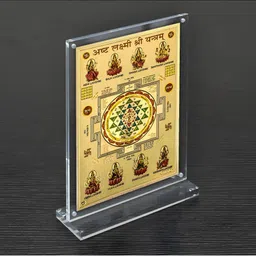Hawai Gold-Toned Ashta Laxmi Acrylic Photo Frame-picture-22