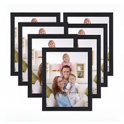ArtzFolio Black 7 Pieces Wooden Wall Photo Frames image 1