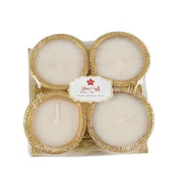Sitara Crafts White 60 Pieces Diya Candles-picture-30