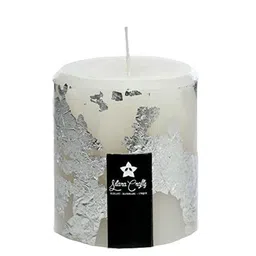 Sitara Crafts White Scented Pillar Candle-image-49
