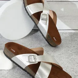 Lavie Buckle Detail Open Toe Flats-picture-35