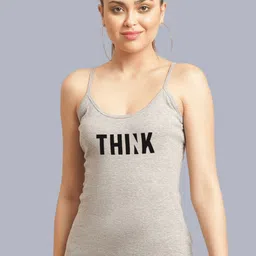 FBAR Typography Printed Non-Padded Cotton Camisole-picture-16