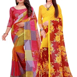 Florence Women Red Sarees-image-8