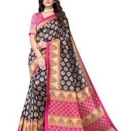 Florence Ethnic Motifs Woven Design Art Silk Saree image 1