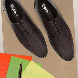 Guava Men Genuine Leather Formal Brogues image 1