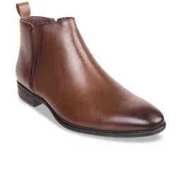 DAVINCHI Men Textured Leather Mid-Top Boots-picture-12